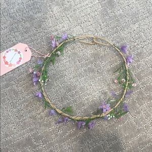 Pink and purple flower crown. Adult